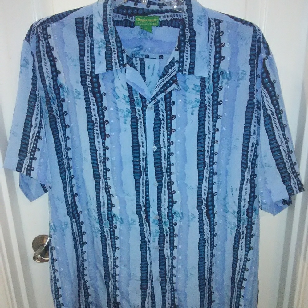 Giorgio inserti blue button down
